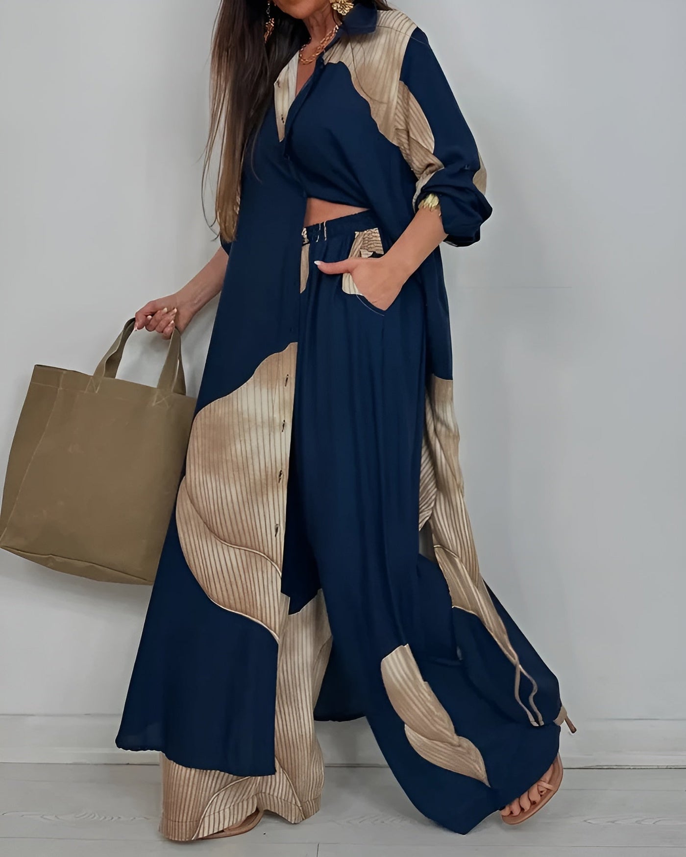 Camilla™ | Set Elegante con Stampa Artistica
