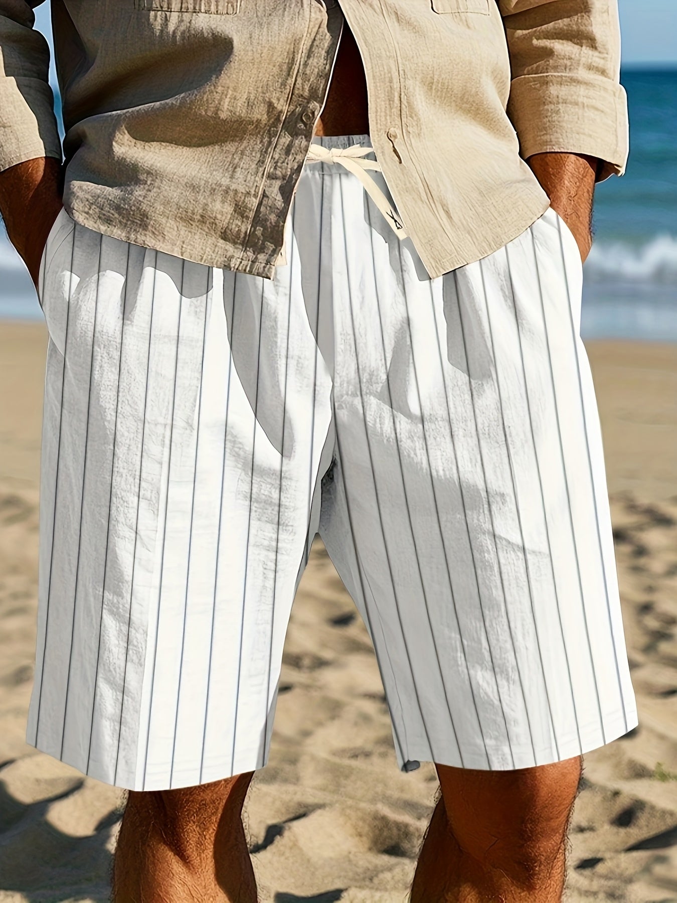 Stanley | Pantaloni Relaxati a Righe per la Spiaggia
