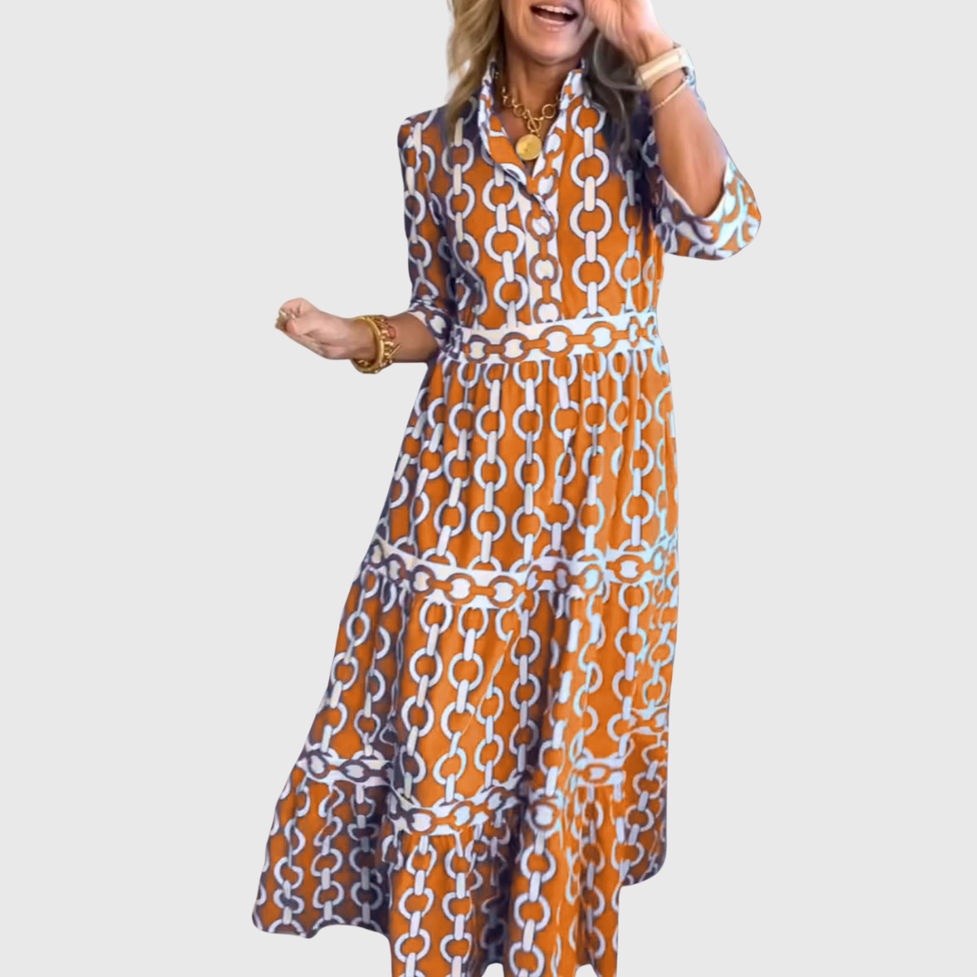 Giuliana™ | Abito Mediterraneo a Fantasia