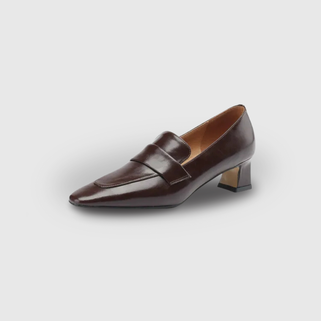 Elisabetta™ | Mocassini con Tacco Chunky a Punta