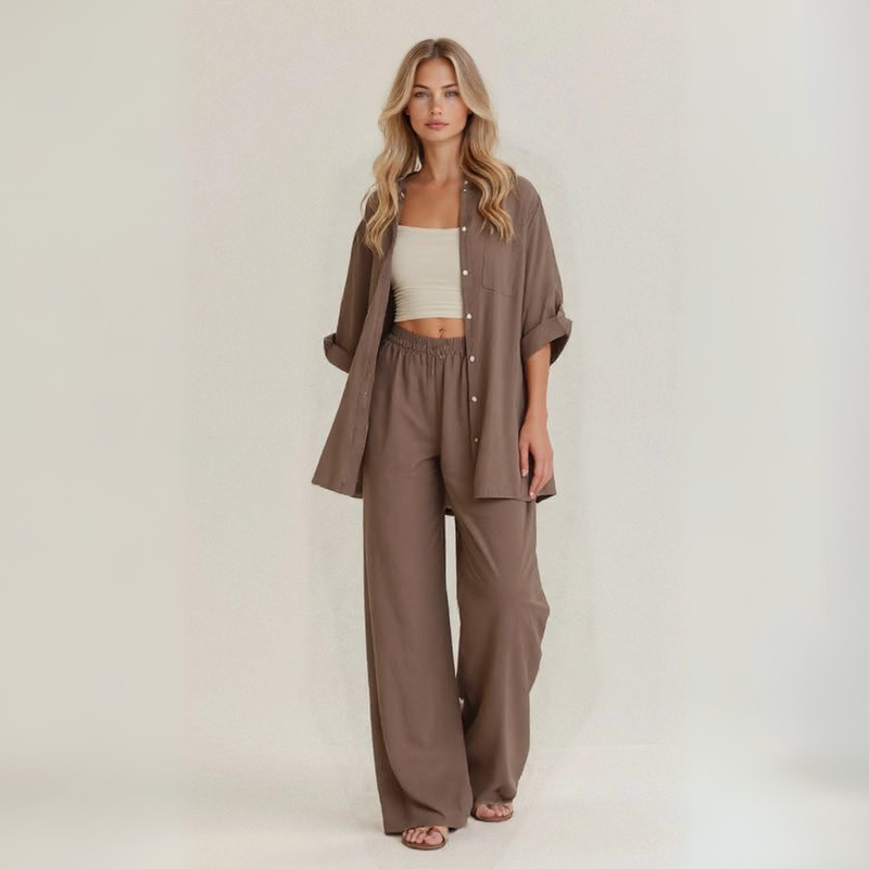 Léontine™ | Completo Casual in Lino Artigianale
