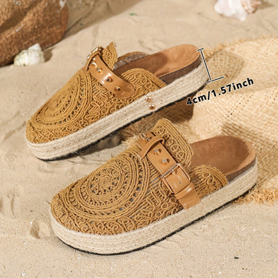 Solene™ | Mules Boho all'Uncinetto