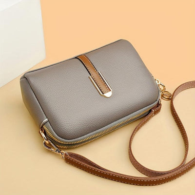 Mila™ | Borsa a Spalla con Stampa Litchi Embossed