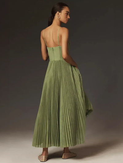 Livia™ | Abito Midi in Tulle Plissettato