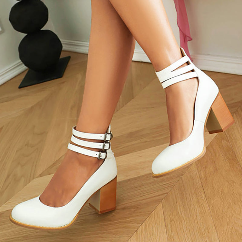 Allegra™ | Sandali con Cinturino e Tacco Spesso