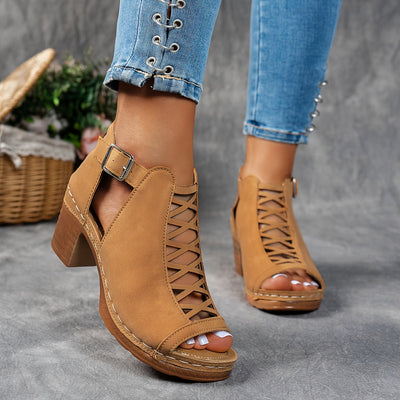 Nessa™ | Sandali con Tacco a Reticolo