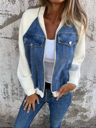 Vero Luce™ | Giacca Casual con Zip e Scollo a V