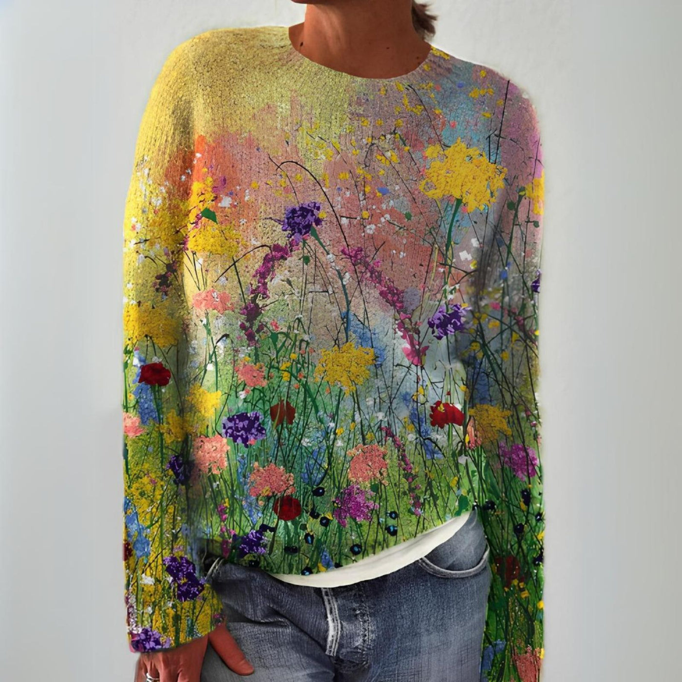 Beatrice™ | Maglione Floreale Comodo