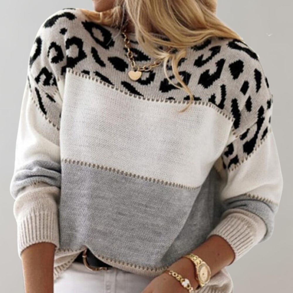 Veronica™ | Maglione Casual con Design Leopardo