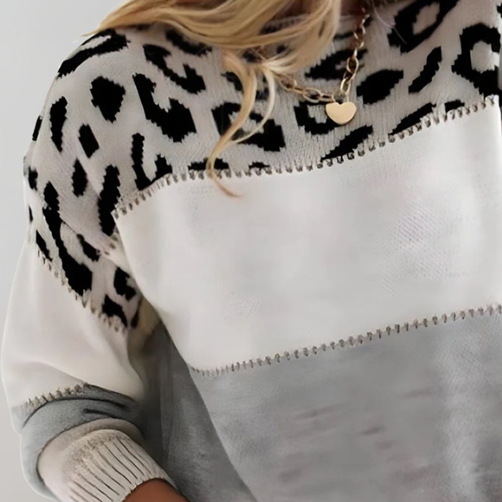 Veronica™ | Maglione Casual con Design Leopardo