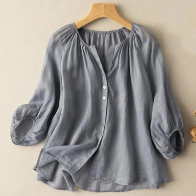 ALENA | Camicia in lino raffinato per uno stile chic e senza sforzo