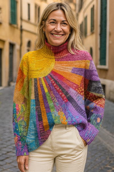 Valeria™ | Maglione Arcobaleno Elegante