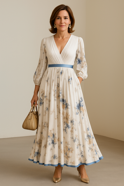 Aurora™ | Abito Maxi Floreale Elegante
