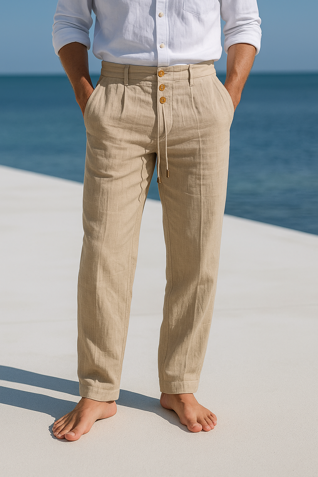 Ettore™ | Pantalone Estivo in Lino Leggero