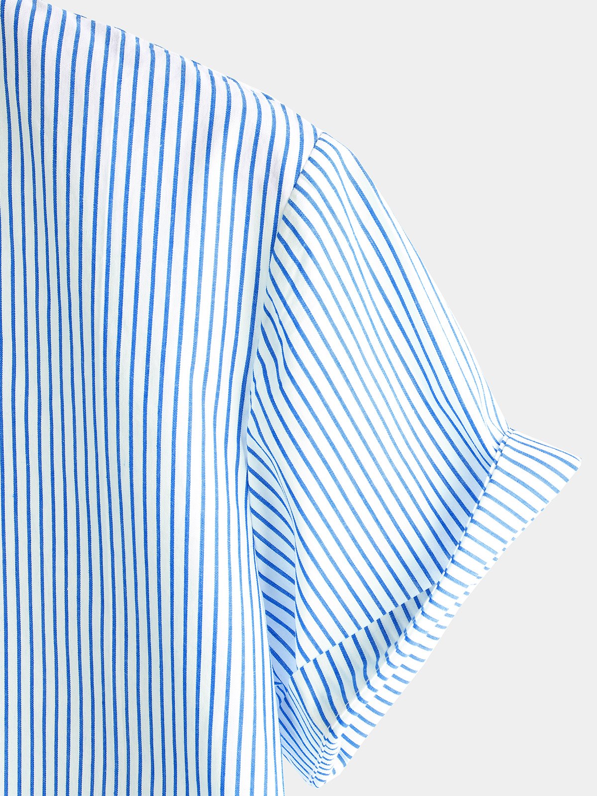 Camicia da uomo in cotone a maniche corte con colletto Henley