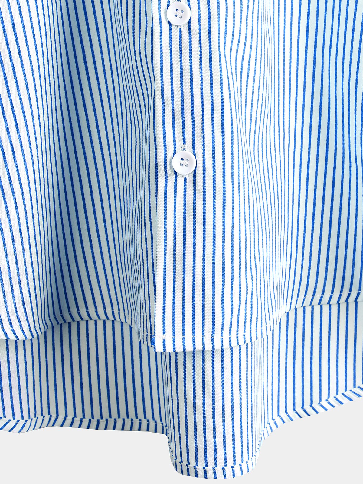 Camicia da uomo in cotone a maniche corte con colletto Henley