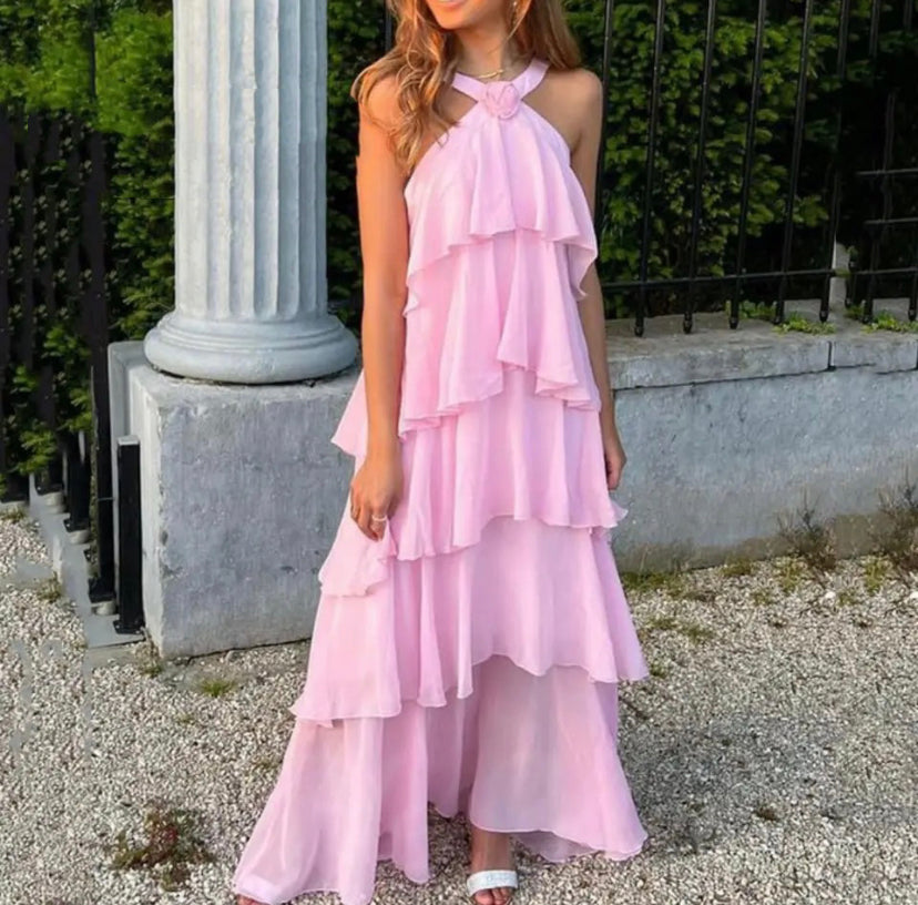 Carys™ | Abito Maxi con Rouches