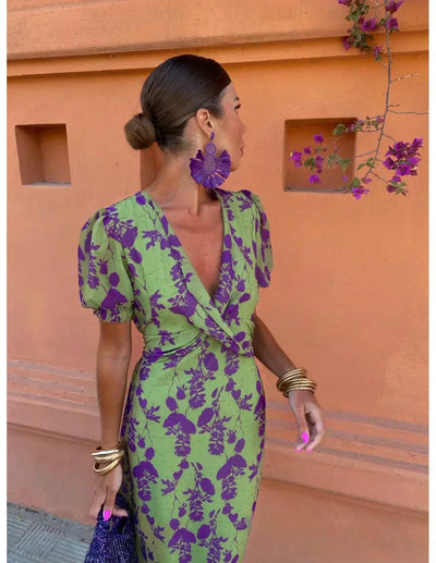 Beatrice™ | Abito Floreale Elegante