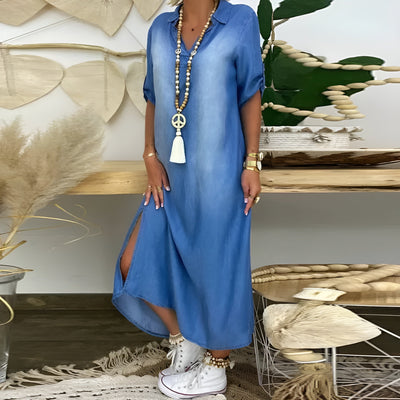 Francesca™ | Abito in denim con scollo a V