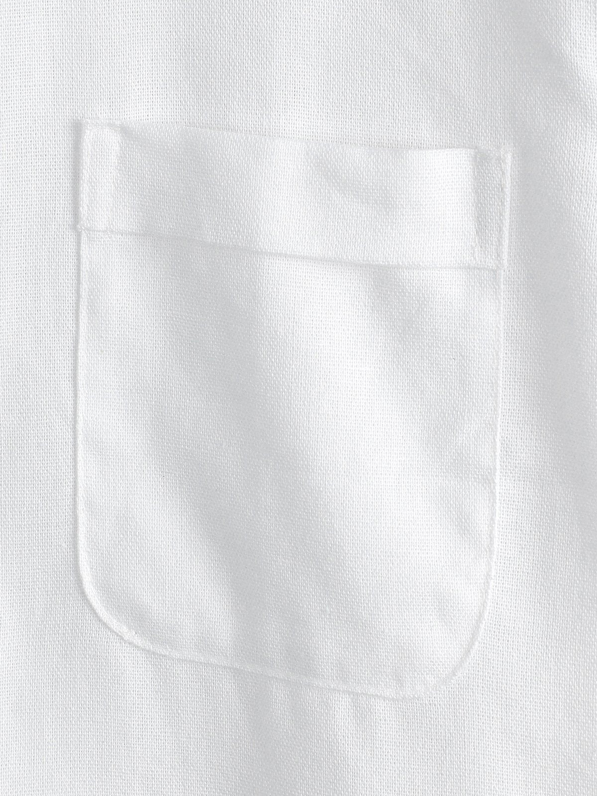 Camicia bianca da uomo in lino e cotone
