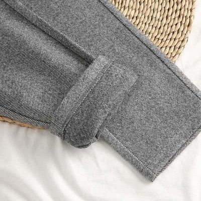 Pantaloni casual a spina di pesce