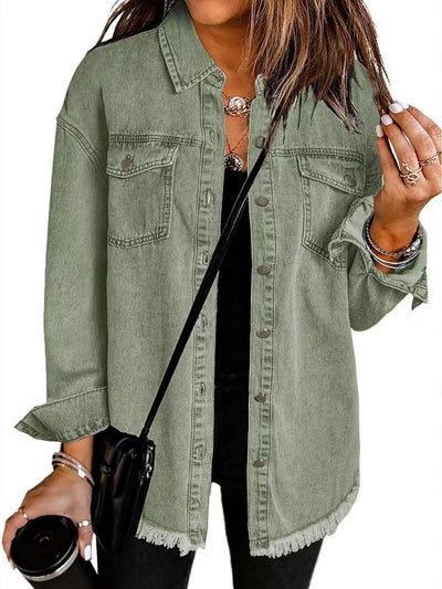 Elena™ | Giacca Camicia Denim Senza Tempo