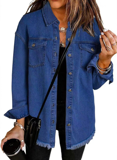 Elena™ | Giacca Camicia Denim Senza Tempo