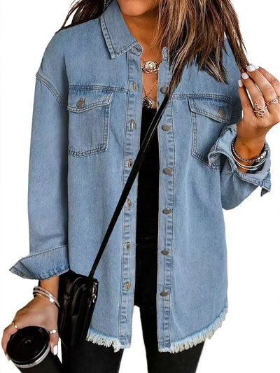 Elena™ | Giacca Camicia Denim Senza Tempo