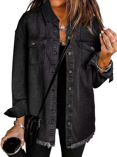 Elena™ | Giacca Camicia Denim Senza Tempo