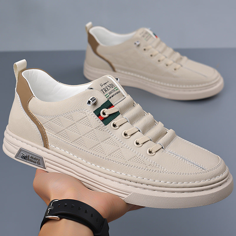 Sneakers casual in pelle