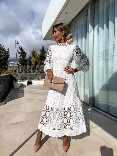 Valentina™ | Abito romantico in pizzo