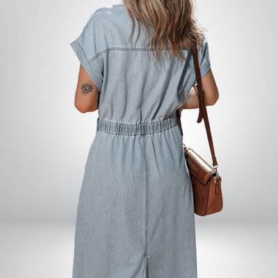 Vittoria™ | Abito in Denim con Maniche Pipistrello