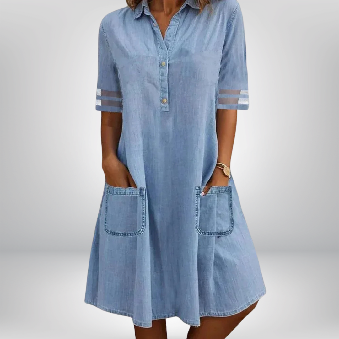Lucia™ | Vestito in Denim Leggero