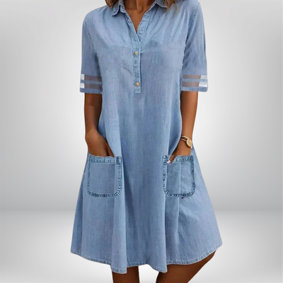 Lucia™ | Vestito in Denim Leggero