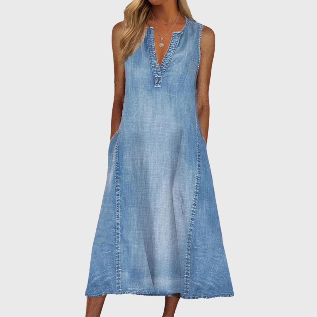 Clara™ | Abito Comfort in Denim