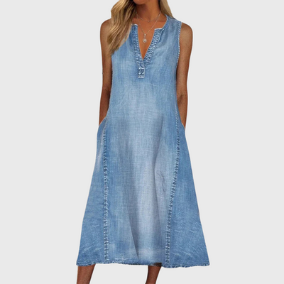Clara™ | Abito Comfort in Denim