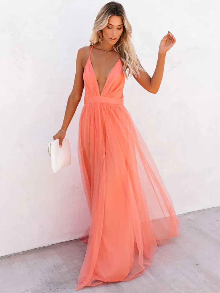 Aurora Bloom™ | Abito in Tulle Linea A