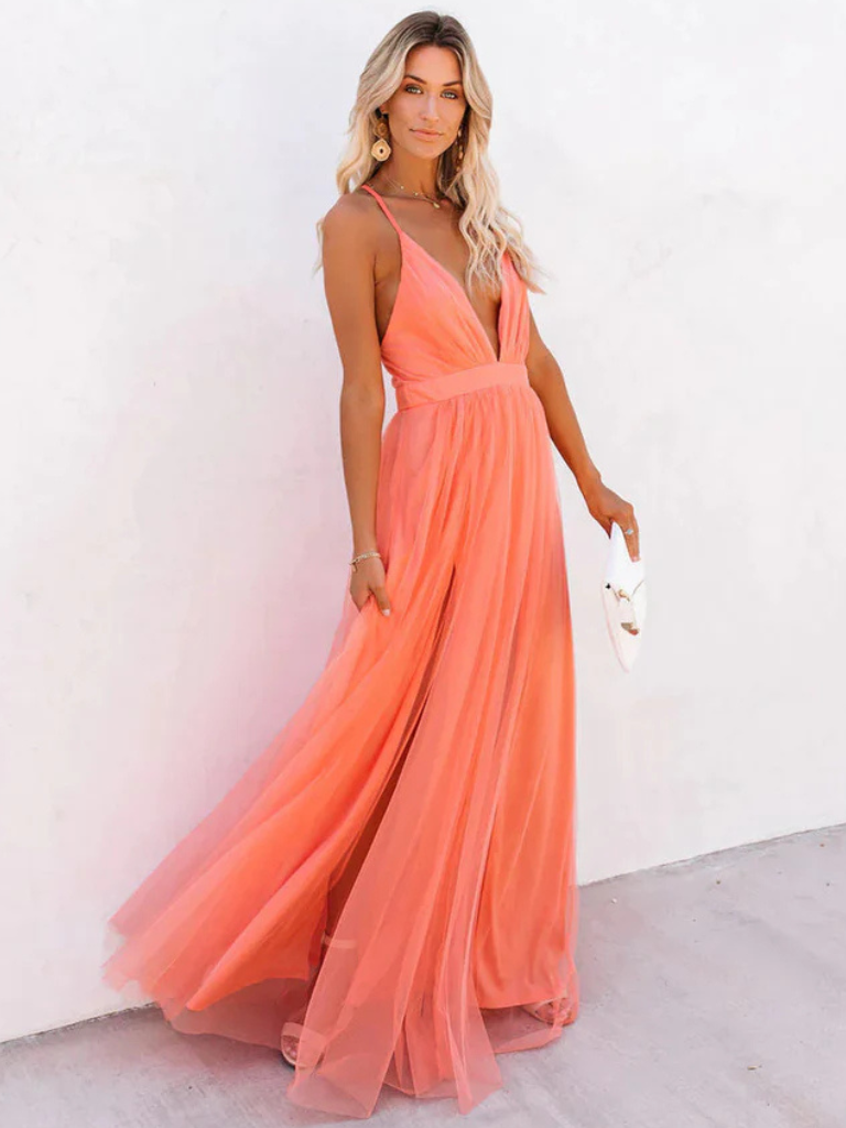 Aurora Bloom™ | Abito in Tulle Linea A