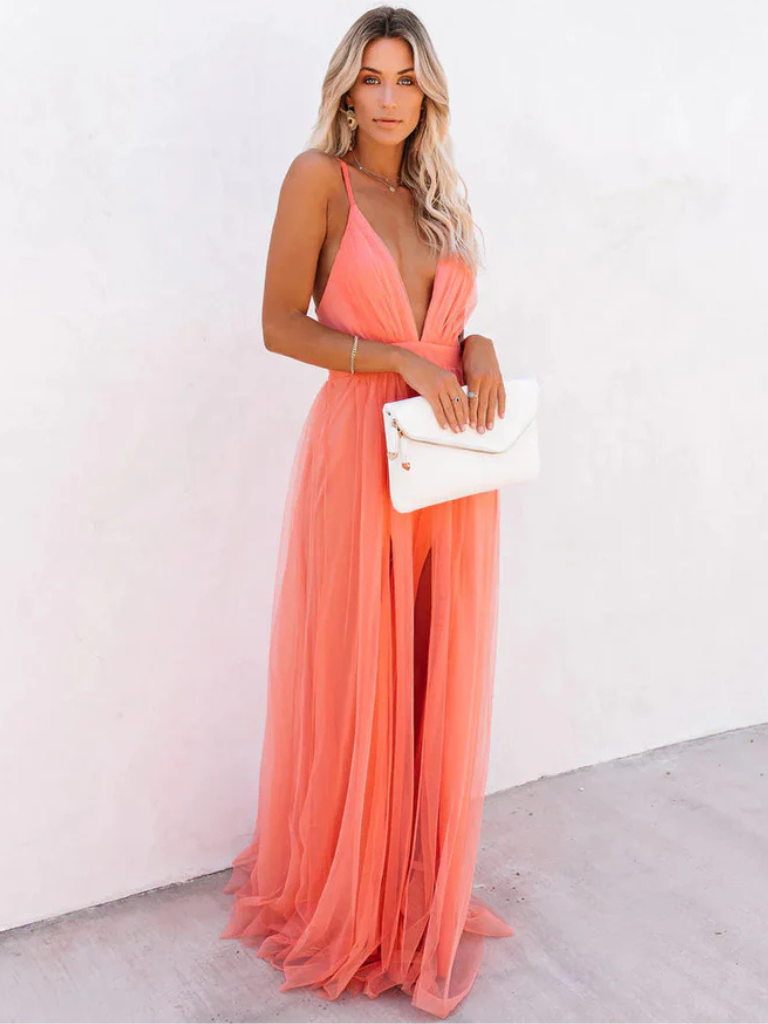 Aurora Bloom™ | Abito in Tulle Linea A