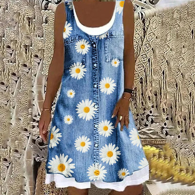 Chiara™ | Abito in Denim Morbido ed Elegante