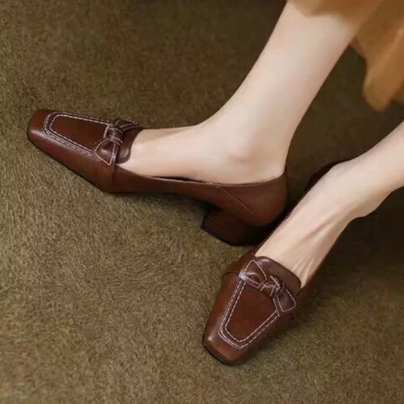 Sibilla™ | Mocassini Retro con Fiocco