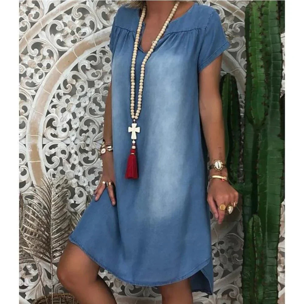 Clara™ | Abito Estivo in Denim Relaxed
