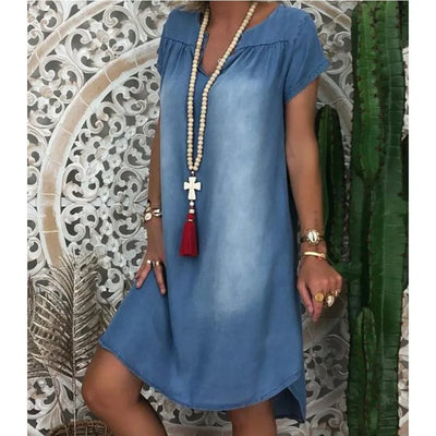 Clara™ | Abito Estivo in Denim Relaxed