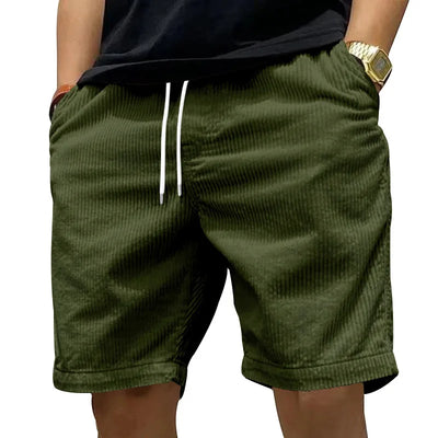Steve | Pantaloni Corti Estivi in Velluto a Coste Tradizionale