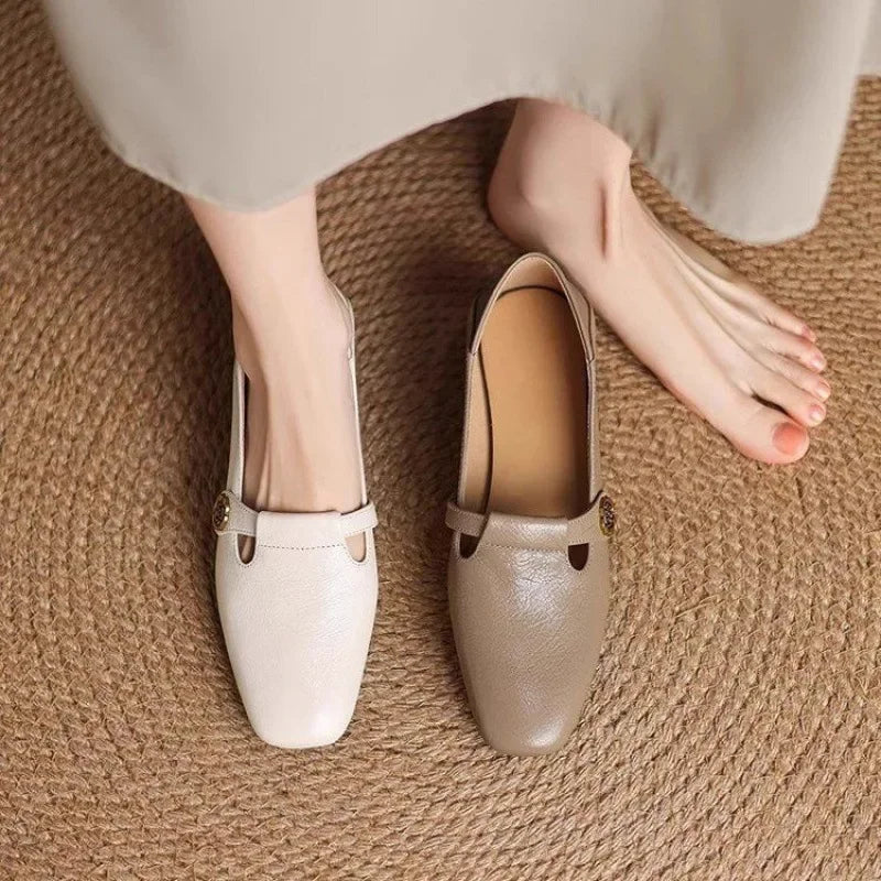 Althea™ | Ballerine Retro a Punta Stile Britannico