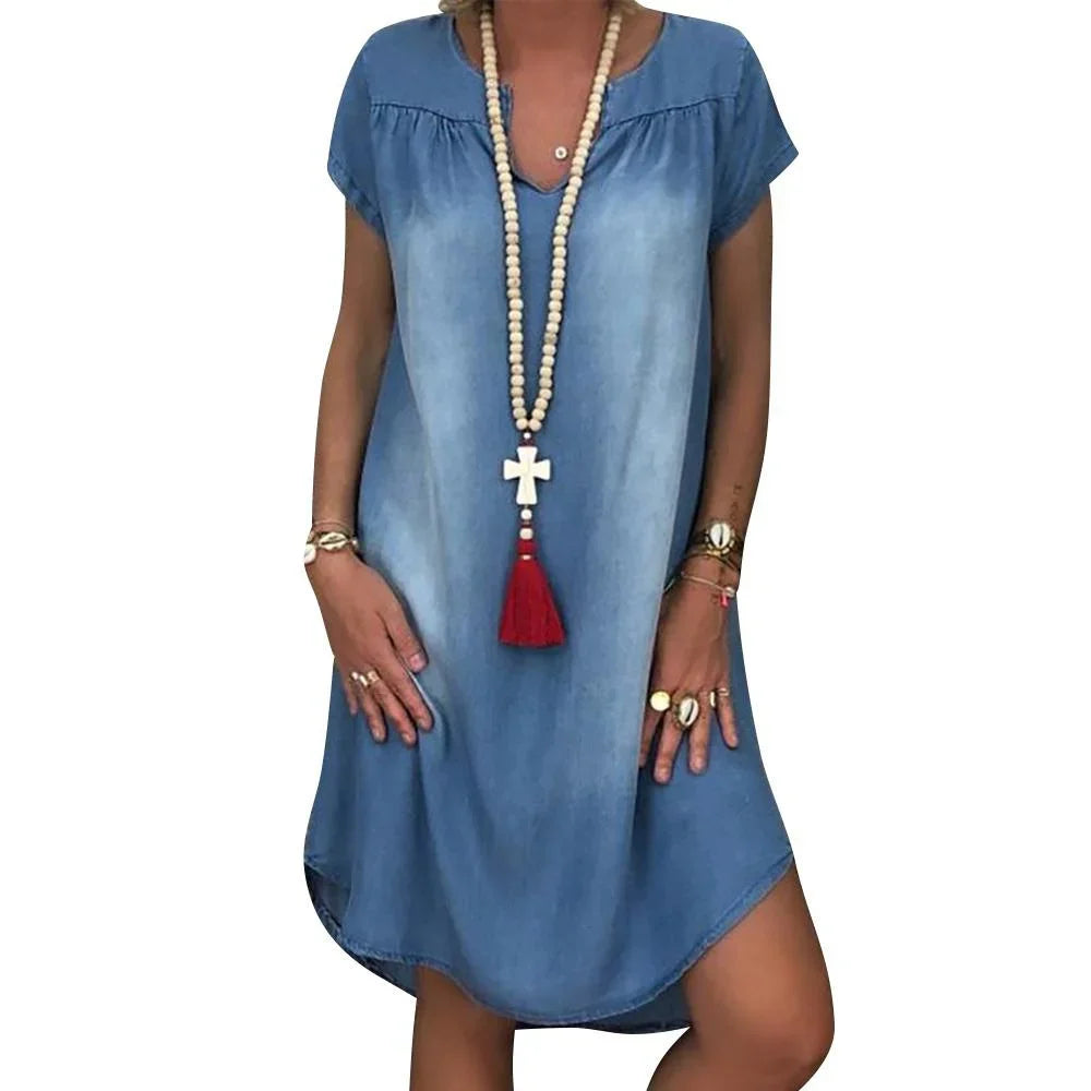 Clara™ | Abito Estivo in Denim Relaxed