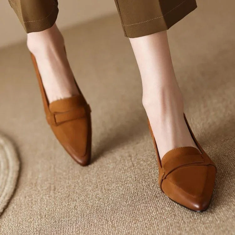 Élodie™ | Mocassini Retro a Tacco Medio