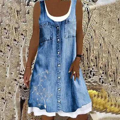 Chiara™ | Abito in Denim Morbido ed Elegante