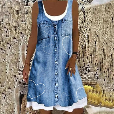 Chiara™ | Abito in Denim Morbido ed Elegante