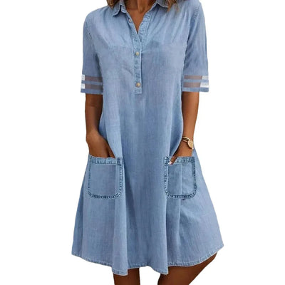 Lucia™ | Vestito in Denim Leggero